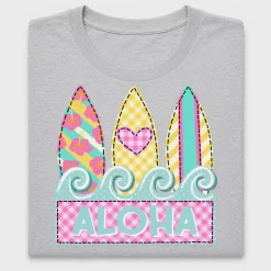 Tropical Surfboard Aloha DTF Transfer