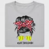 Softball Mom Messy Bun DTF Transfer