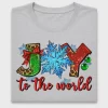 Joy To The World Christmas DTF Transfer