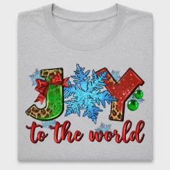 Joy To The World Christmas DTF Transfer