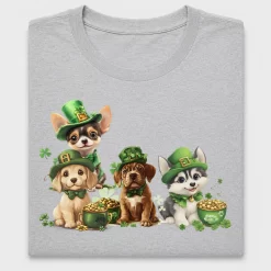 St Patricks Day Puppies DTF Transfer