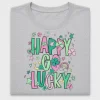 Preppy Happy Go Lucky DTF Transfer