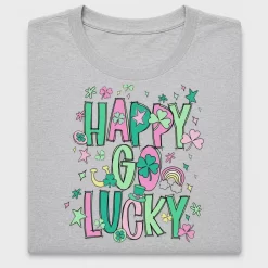 Preppy Happy Go Lucky DTF Transfer
