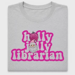 Holly Jolly Librarian DTF Transfer