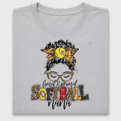 Loud Proud Softball Nana DTF Transfer