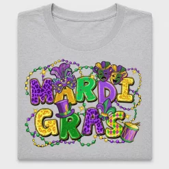 Mardi Gras DTF Transfer Design