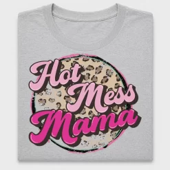 Hot Mess Mama Leopard DTF Transfer