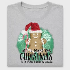 Gingerbread Man Christmas DTF Transfer
