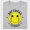 Softball Vibes Smiley DTF Transfer