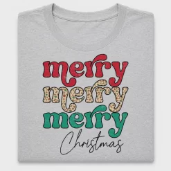 Retro Leopard Merry Christmas DTF Transfer