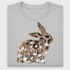 Floral Leopard Rabbit DTF Transfer
