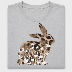 Floral Leopard Rabbit DTF Transfer