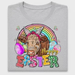 Happy Easter Cow DTF Transfer