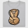 Peace Love Baseball Glove DTF Transfer