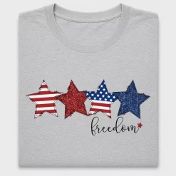 Patriotic Freedom Stars DTF Transfer