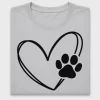 Dog Paw Heart DTF Transfer