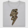 Leopard Print Lightning Bolt DTF Transfer
