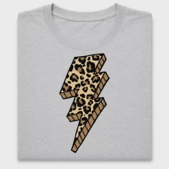 Leopard Print Lightning Bolt DTF Transfer