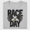 Race Day Glitter Spade DTF Transfer