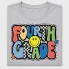 Fourth Grade Checkered Flag DTF Transfer