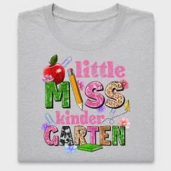 Little Miss Kindergarten DTF Transfer