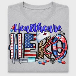 Healthcare Hero Patriotic DTF Transfer