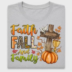 Fall Faith Family Cross DTF Transfer
