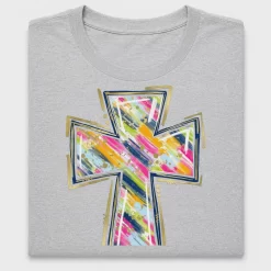 Colorful Cross DTF Transfer