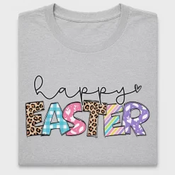 Happy Easter Leopard Print DTF Transfer