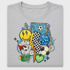 Retro Soccer Collage DTF Transfer