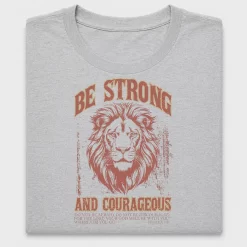 Be Strong And Courageous Lion DTF Transfer