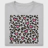 Leopard Heart Pattern DTF Transfer