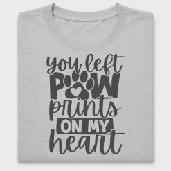 Dog Paw Prints Heart DTF Transfer
