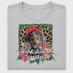 Dachshund Mom Floral DTF Transfer