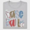 Preppy Baseball Love DTF Transfer