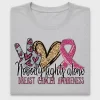 Nobody Fights Alone Breast Cancer Awareness DTF Transfer