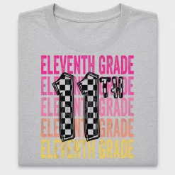 Eleventh Grade Checker DTF Transfer