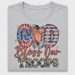 God Bless Our Troops DTF Transfer