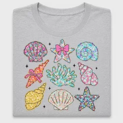Floral Seashell Collection DTF Transfer
