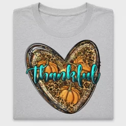 Thankful Heart Pumpkin DTF Transfer