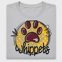 Whippet Paw Print DTF Transfer