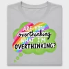 Overthinking Quote Rainbow DTF Transfer