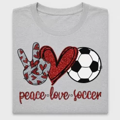 Peace Love Soccer DTF Transfer