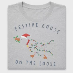 Festive Goose Christmas DTF Transfer
