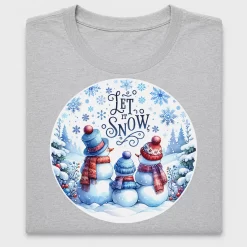 Let It Snow Snowman DTF Transfer