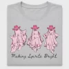 Making Spirits Bright Cowgirl DTF Transfer