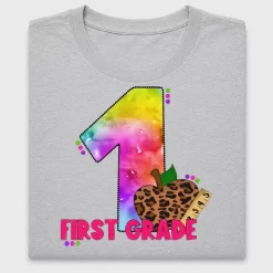 Tie Dye First Grade DTF Transfer