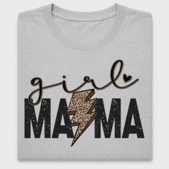 Girl Mama Leopard Lightning DTF Transfer