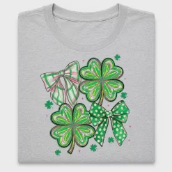 Preppy Shamrock DTF Transfer with Bows