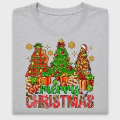 Festive Christmas Trees DTF Transfer